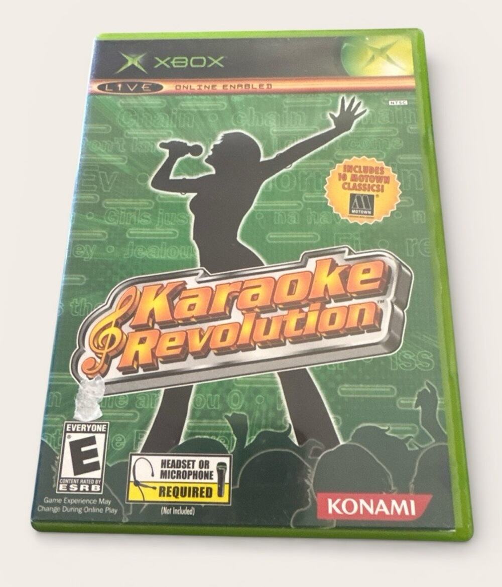 Karaoke Revolution (Konami) Microsoft Xbox 2004 - VERY GOOD